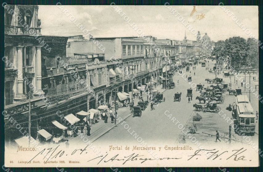 Mexico City Portal de Mercaderes y Empedraillo postcard XP0310 – fronte