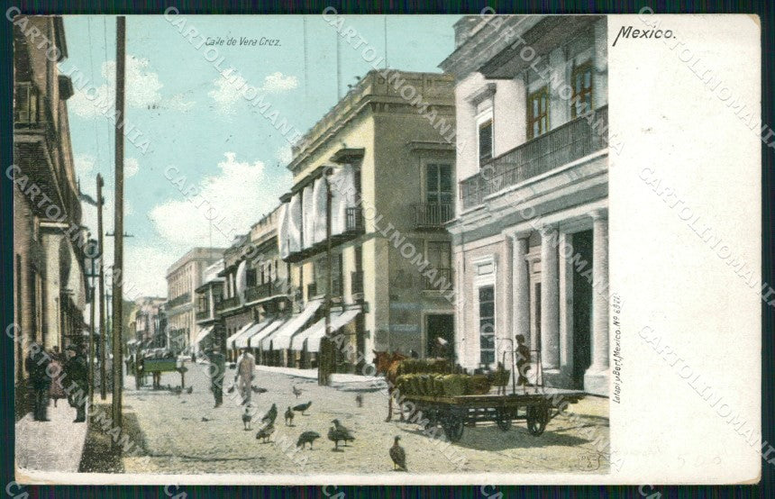 Mexico Calle de Veracruz postcard XP0312 – fronte