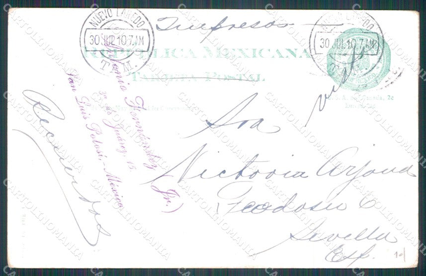 Mexico Street in a Tropical Mexican Town postcard XP0329 – retro