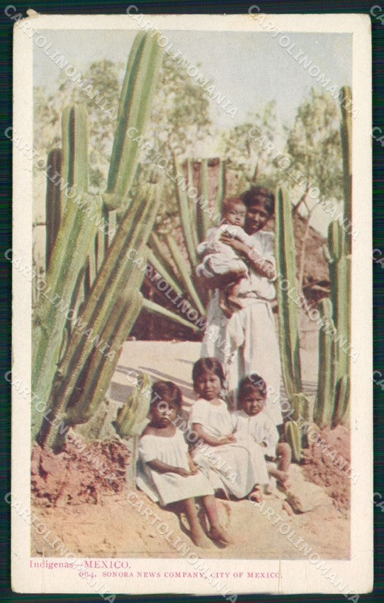 Mexico Ethnic Types Indigenas TEAR postcard XP0332 – fronte