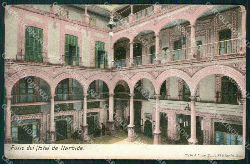 Mexico City Patio del Hotel Iturbide postcard XP0339 – fronte