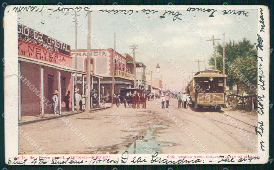 Mexico Torreon Calle de Ferro postcard XP0343 – fronte