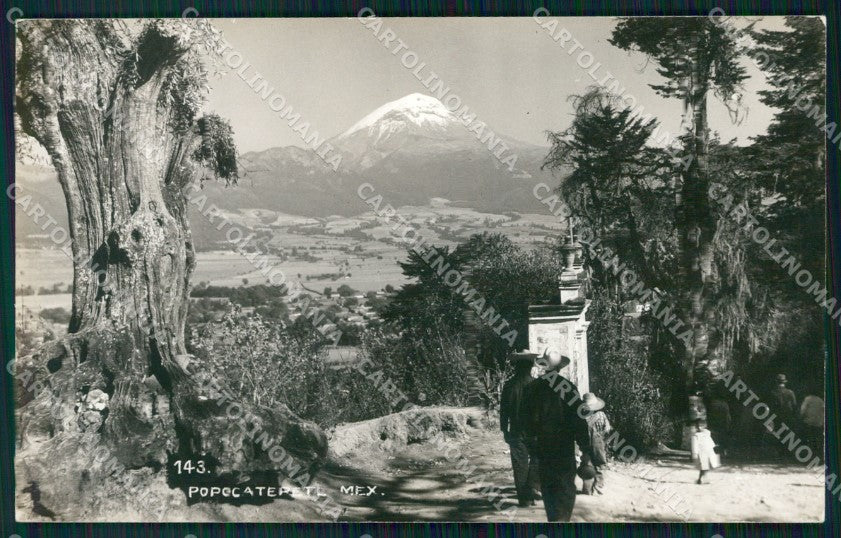 Mexico Popocatepeti RPPC postcard XP0354 – fronte