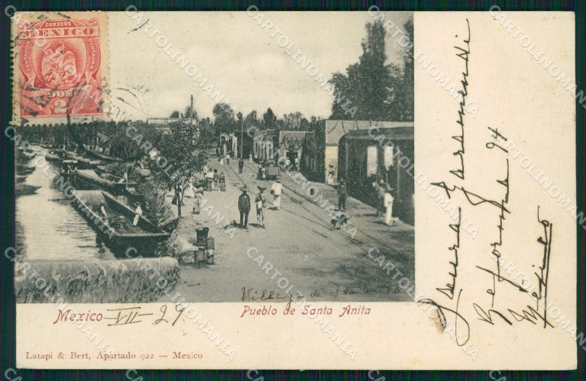 Mexico Santa Anita Pueblo postcard XP0396 – fronte