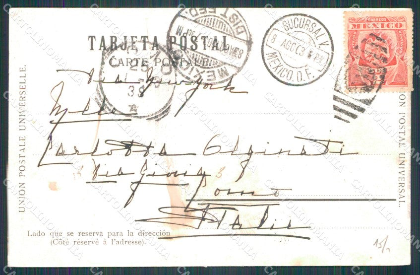 Mexico Santa Anita Pueblo postcard XP0396 – retro