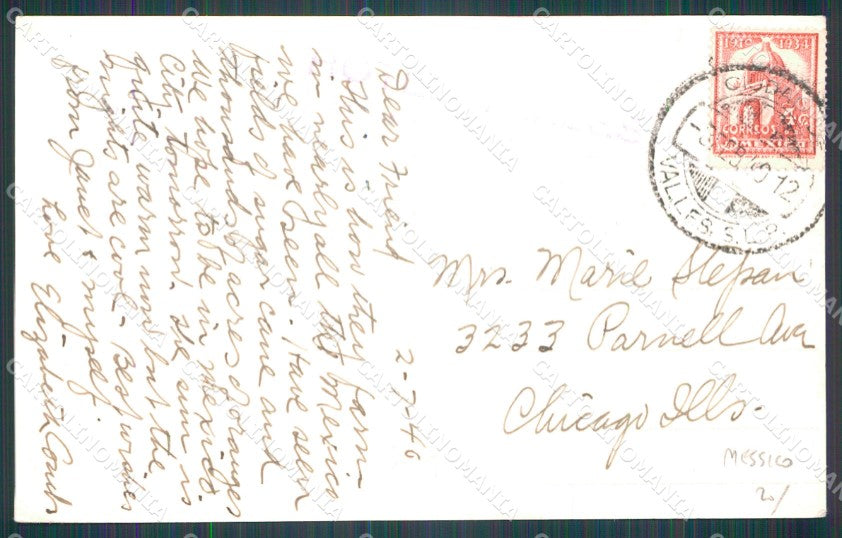 Mexico Types Ethnic Carreta de Bueyes RPPC postcard XP0426 – retro