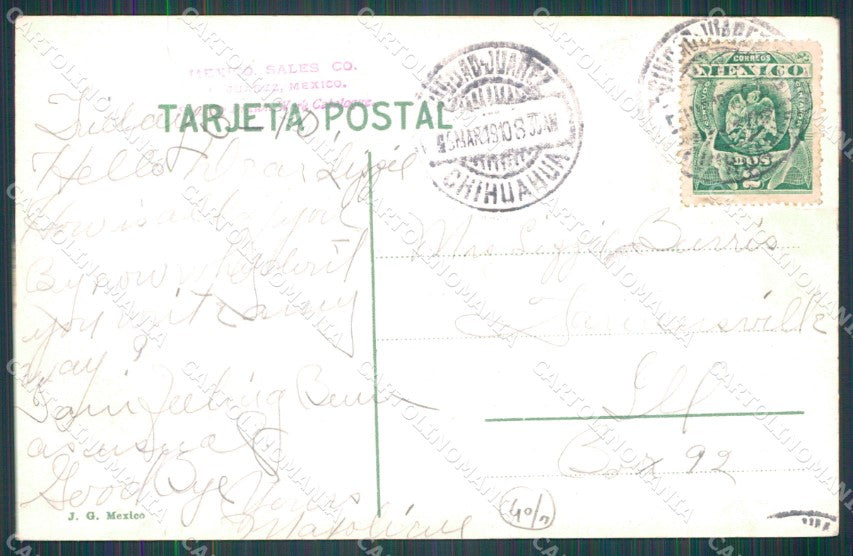 Mexico City Calle de Coliseo Viejo postcard XP0441 – retro