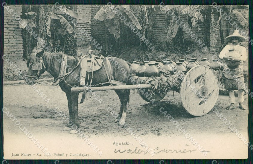 Mexico Types Ethnic Aguador postcard XP0445 – fronte