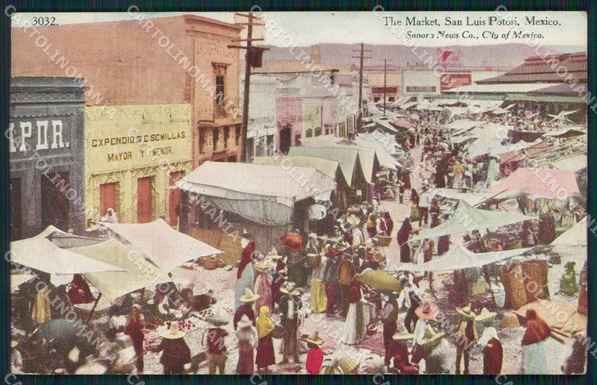 Mexico San Luis Potosi Market postcard XP0447 – fronte