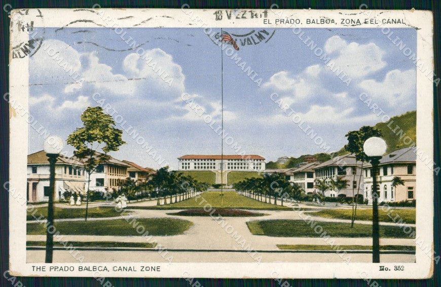 Panama The Prado Balboa Canal Zone postcard XP0476 – fronte
