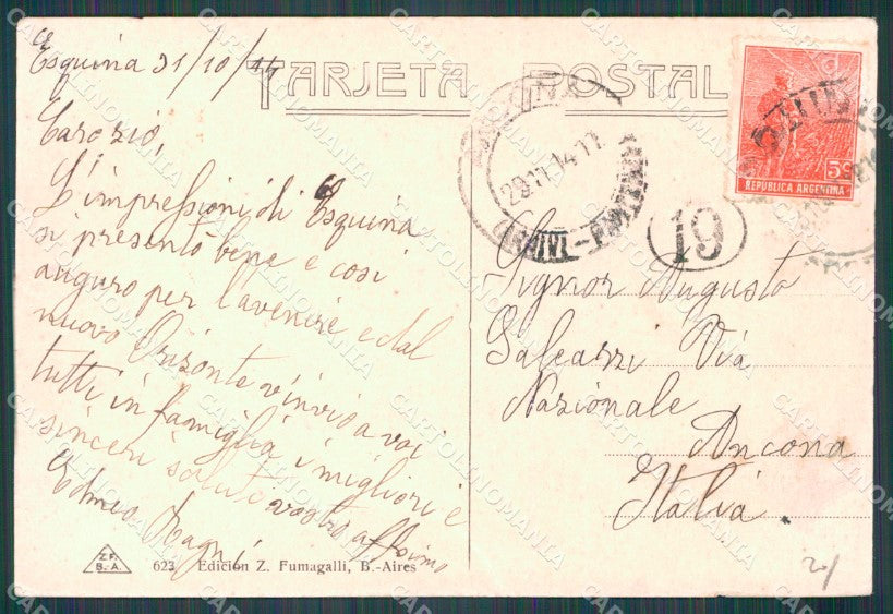 Argentina Types Ethnic Marcando Hacienda postcard XP0518 – retro