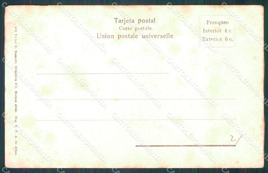 Argentina Ethnic Nude Woman India Tagan postcard XP0522 – retro