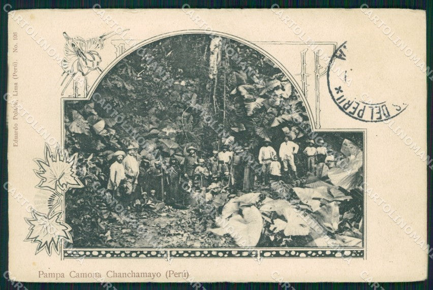 Peru Ethnic Pampa Camona Chanchamayo postcard XP0533 – fronte