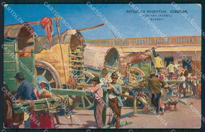 Argentina Cordoba Mercado postcard XP0558 – fronte