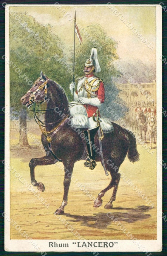Argentina Rhum Lancero Military Horse postcard XP0568 – fronte