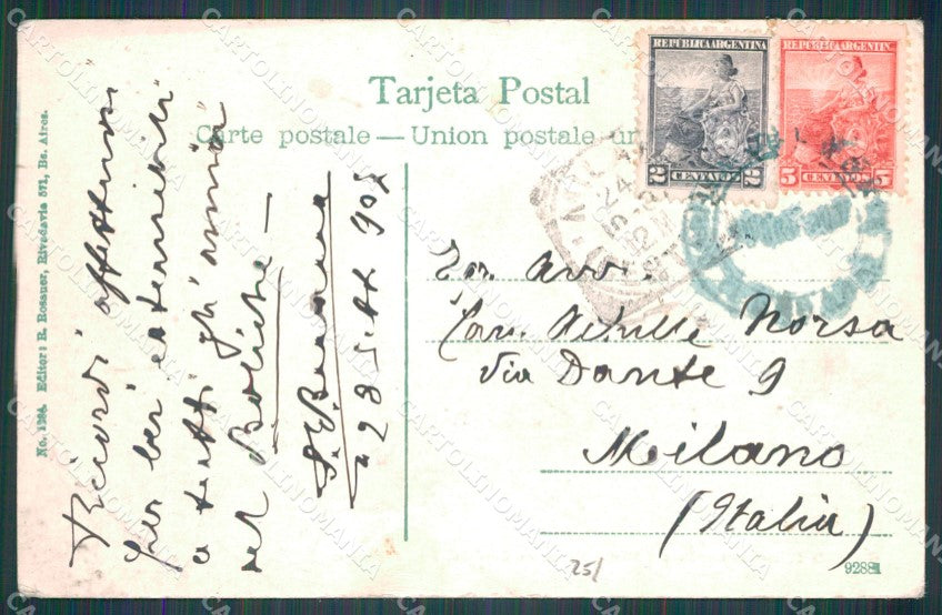 Argentina Sierras de Cordoba Capilla del Monte Palmeras postcard XP0594 – retro
