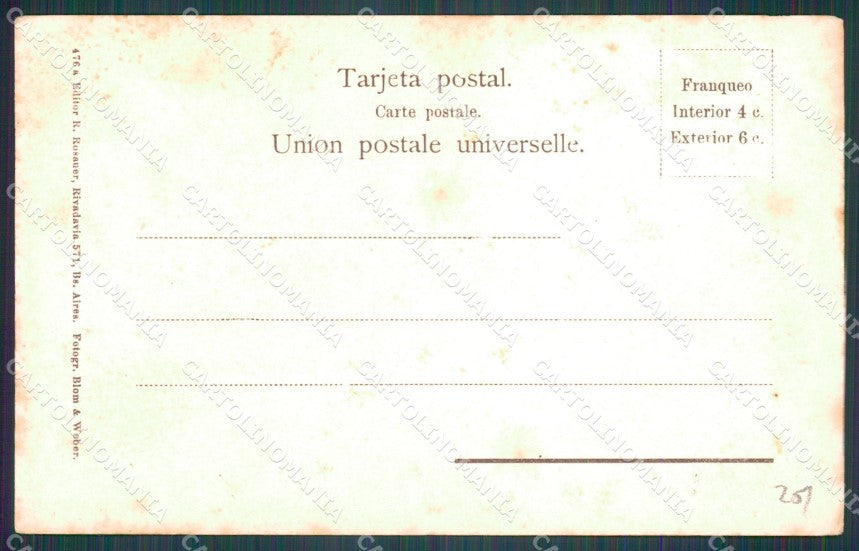 Argentina Types Ethnic Indio Ona Pintado Tierra del Fuego postcard XP0604 – retro