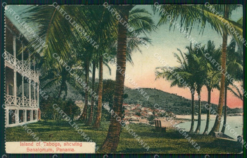 Panama Island of Taboga Sanatorium postcard XP0632 – fronte