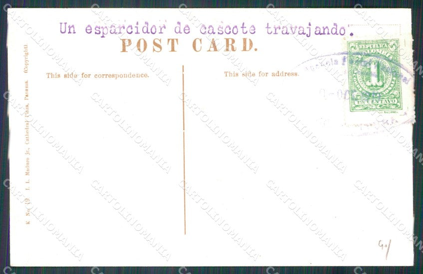 Panama Dirt Spreader in Action postcard XP0689 – retro