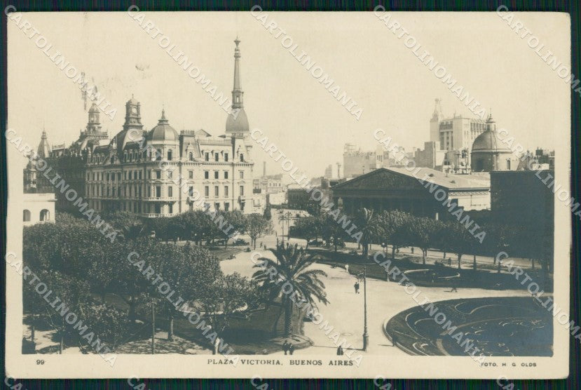 Argentina Buenos Aires Plaza Victoria RPPC postcard XP0714 – fronte