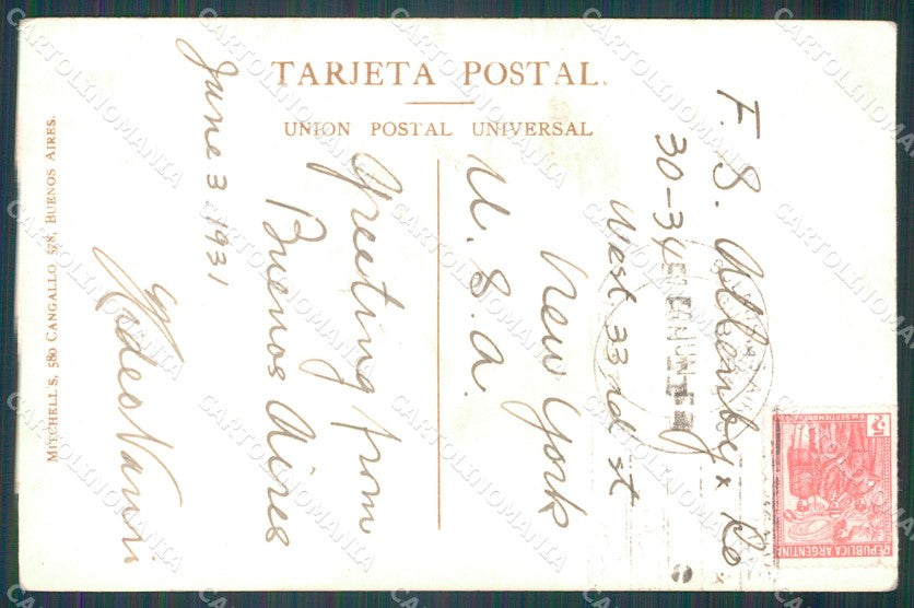 Argentina Buenos Aires Plaza Victoria RPPC postcard XP0714 – retro