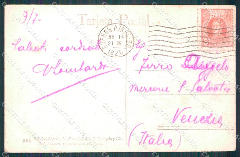 Argentina Buenos Aires Palermo El Corso RPPC postcard XP0719 – retro