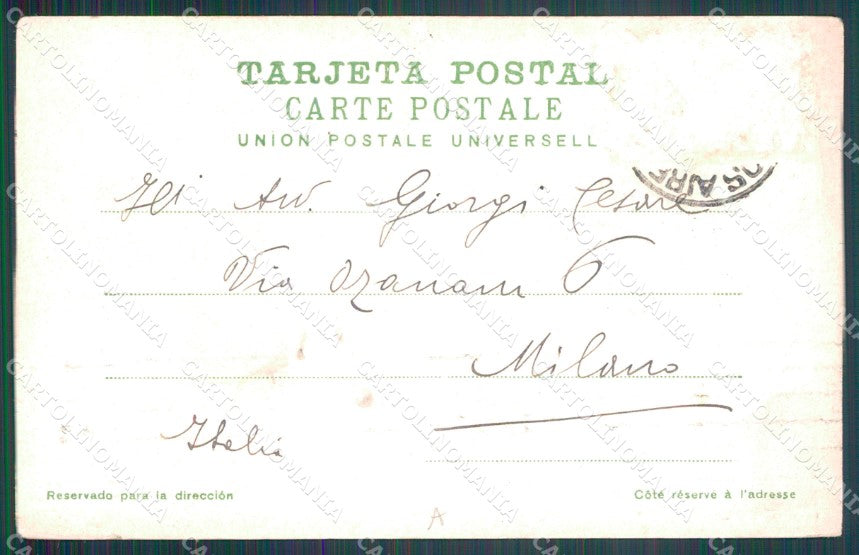 Argentina Buenos Aires Parque Lezama ABRADED BACK postcard XP0724 – retro