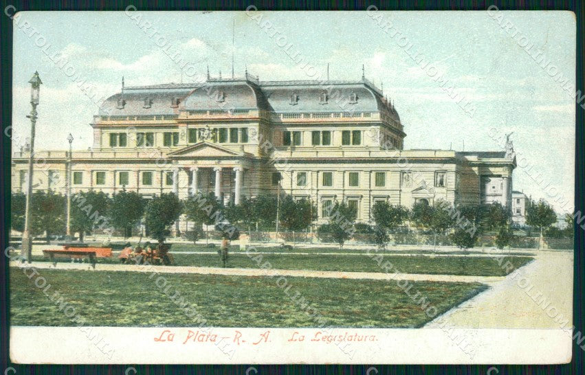 Argentina La Plata Legislatura ABRADED BACK postcard XP0733 – fronte