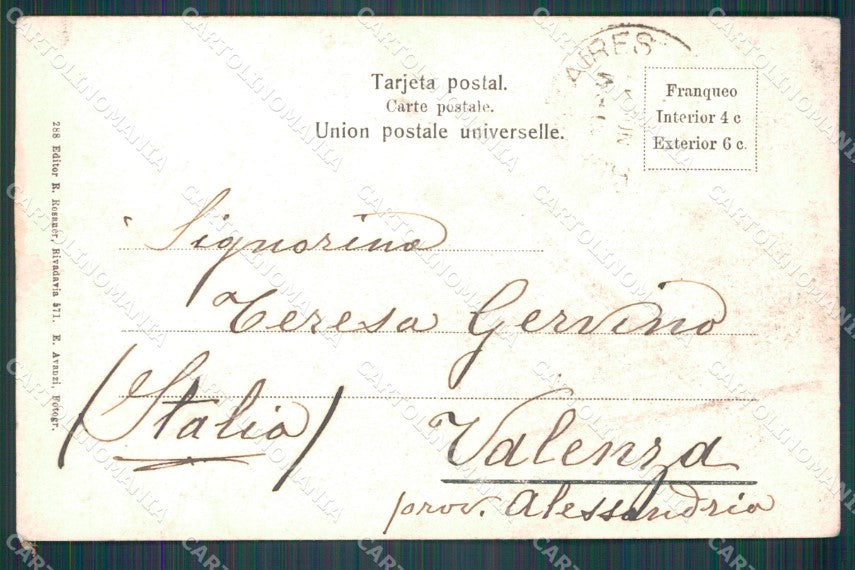 Argentina Buenos Aires Boulevard Callao postcard XP0739 – retro