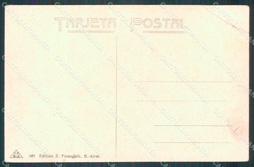 Argentina Types Ethnic Cinchando CORNER CREASED postcard XP0740 – retro