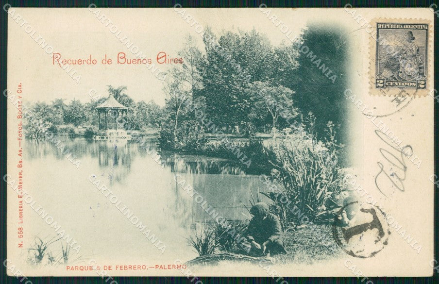 Argentina Buenos Aires Parque 3 de Febrero Palermo postcard XP0750 – fronte