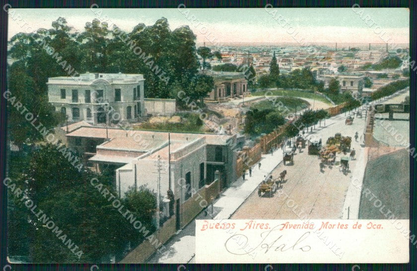 Argentina Buenos Aires Avenida Montes de Oca postcard XP0753 – fronte