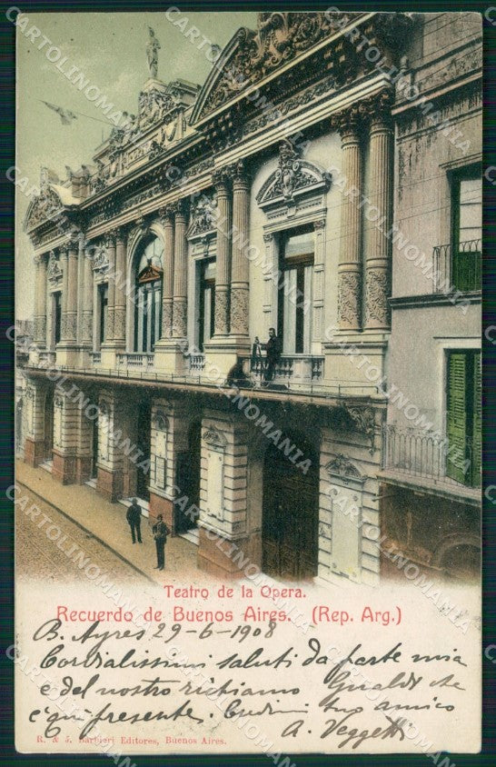 Argentina Buenos Aires Teatro de la Opera postcard XP0759 – fronte