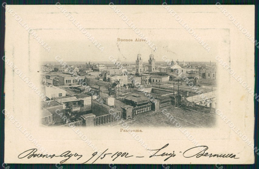 Argentina Buenos Aires Panorama postcard XP0763 – fronte