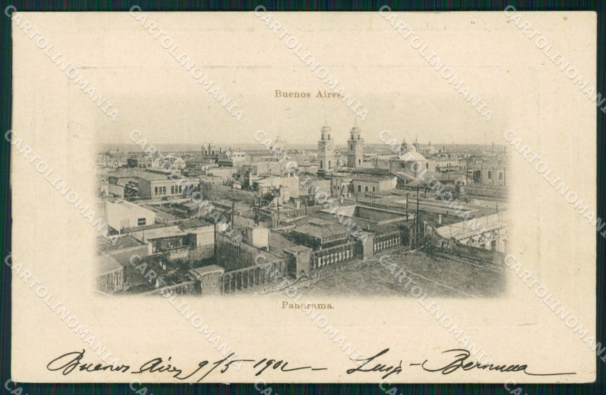 Argentina Buenos Aires Panorama postcard XP0766 – fronte