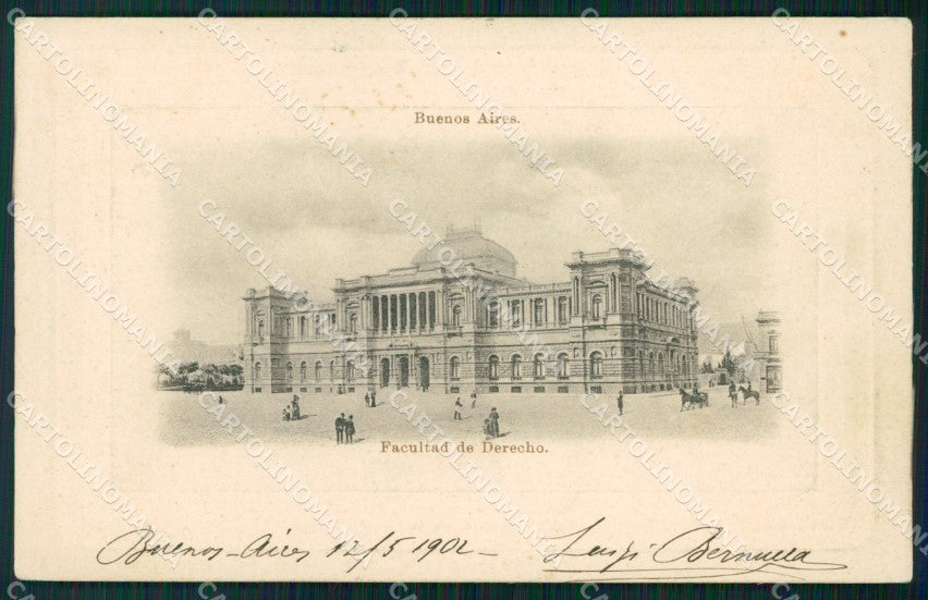Argentina Buenos Aires Facultad de Derecho postcard XP0768 – fronte
