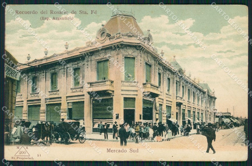 Argentina Rosario de Santa Fe Mercado Sud postcard XP0775 – fronte