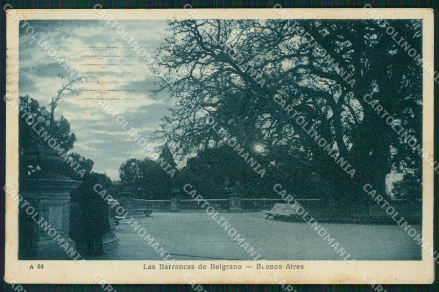 Argentina Buenos Aires Las Barrancas de Belgrano postcard XP0777 – fronte