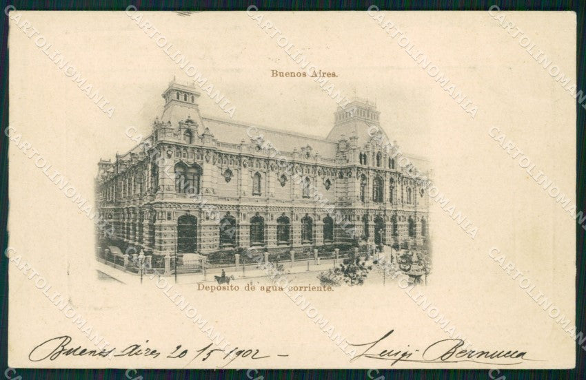 Argentina Buenos Aires Deposito de Agua Corriente postcard XP0778 – fronte