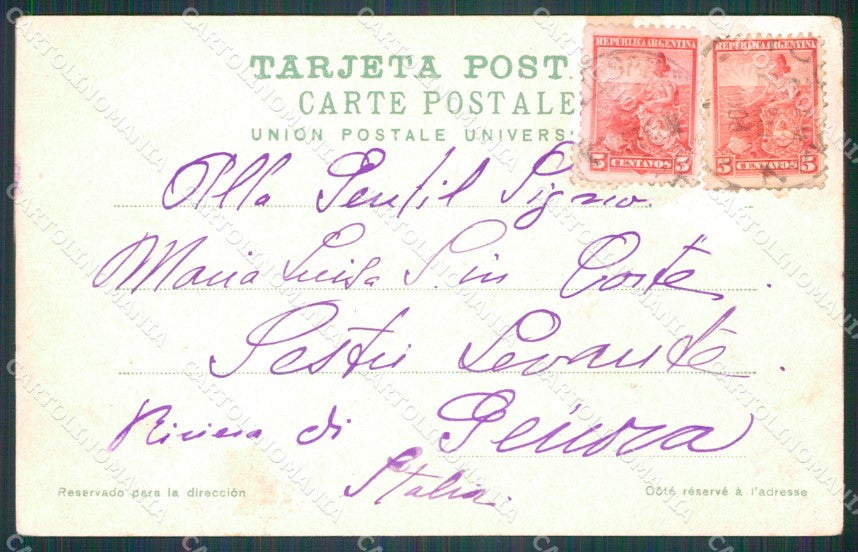 Argentina Buenos Aires Laguna de la Plaza Bolivar postcard XP0785 – retro