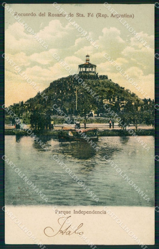 Argentina Rosario de Santa Fe Parque Independencia postcard XP0786 – fronte