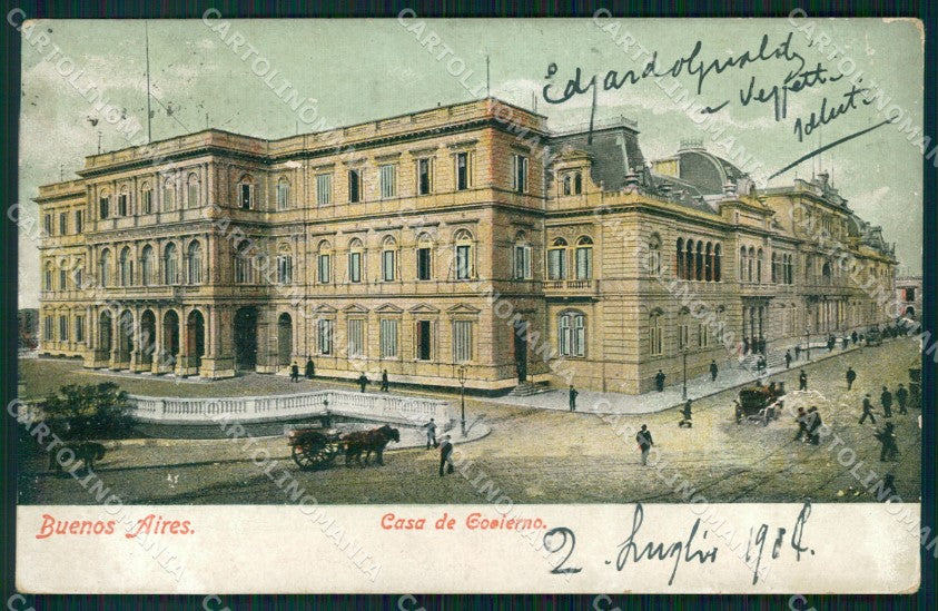 Argentina Buenos Aires Casa del Gobierno postcard XP0797 – fronte