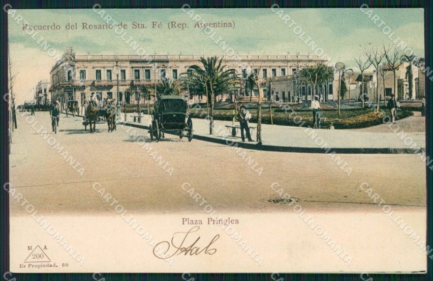 Argentina Rosario de Santa Fe Plaza Pringles postcard XP0798 – fronte