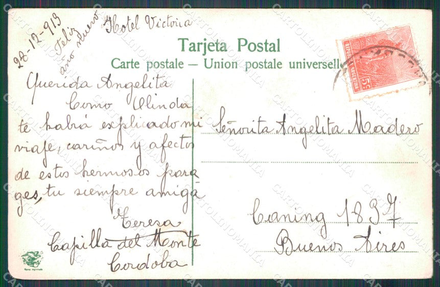Argentina Cordoba Capilla del Monte postcard XP0803 – retro