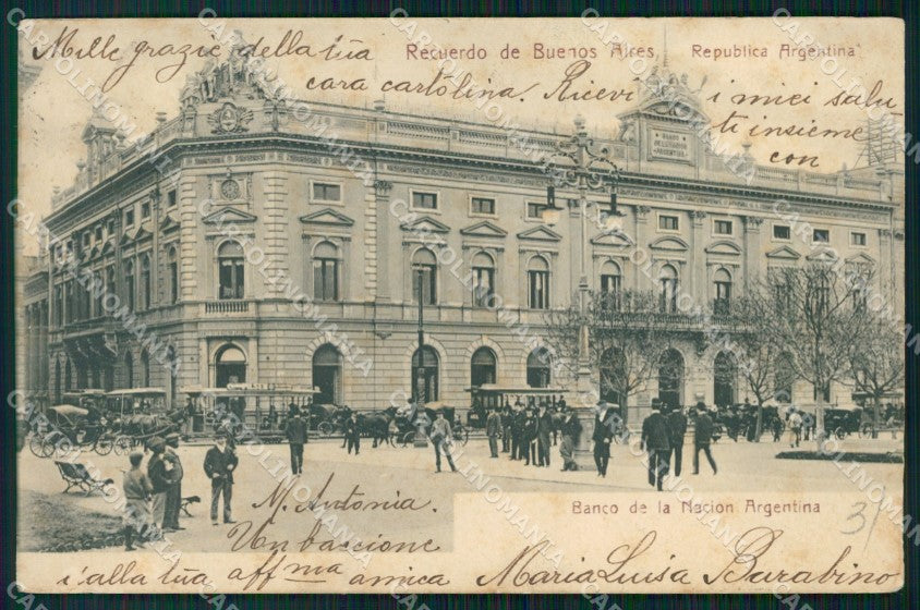 Argentina Buenos Aires Banco de la Nacion postcard XP0806 – fronte