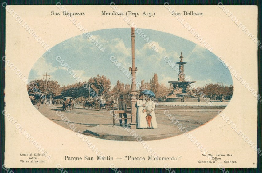 Argentina Mendoza Parque San Martin postcard XP0812 – fronte