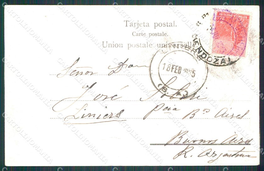 Argentina Cacheuta Los Banos postcard XP0813 – retro