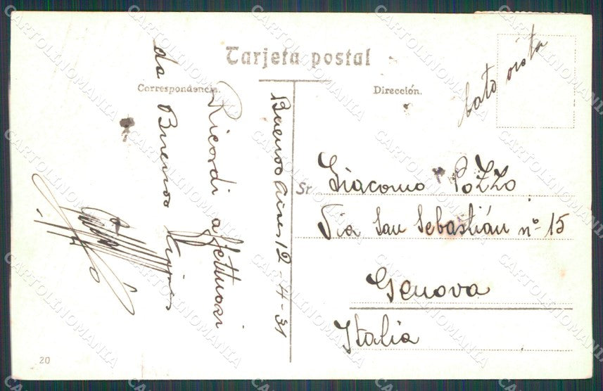 Argentina Buenos Aires Avenida de Mayo RPPC postcard XP0817 – retro