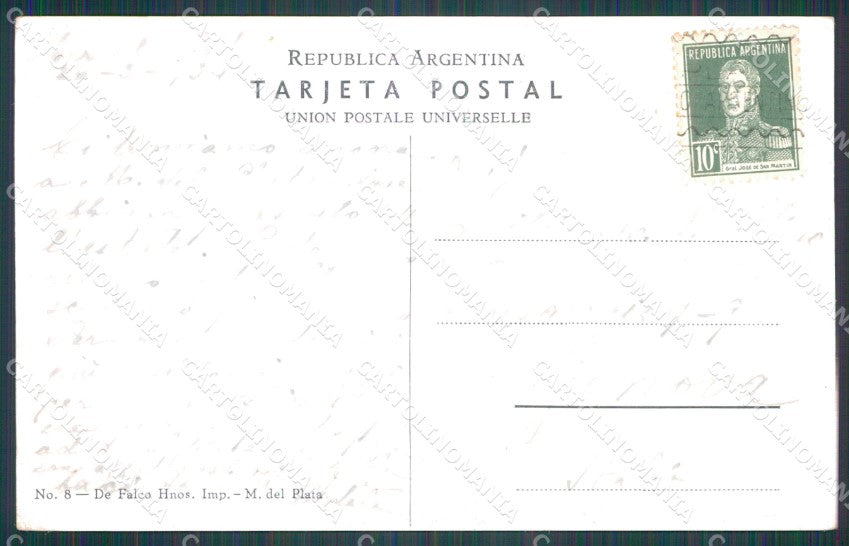 Argentina Mar del Plata Paseo General Paz postcard XP0825 – retro