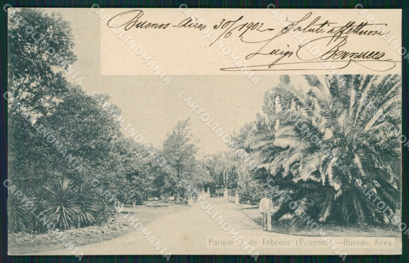 Argentina Buenos Aires Palermo Parque 3 de Febrero postcard XP0828 – fronte